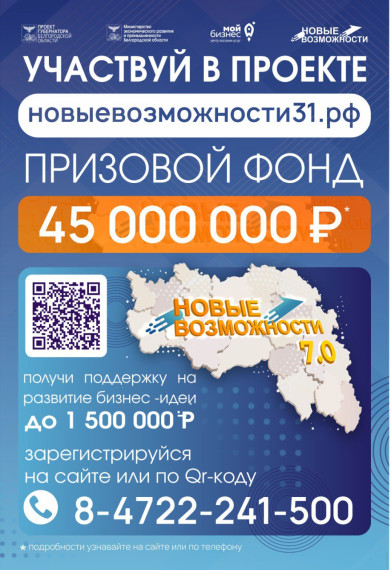 Внимание! Стартовал седьмой поток проекта «Новые возможности». Внимание! Стартовал седьмой поток проекта «Новые возможности».